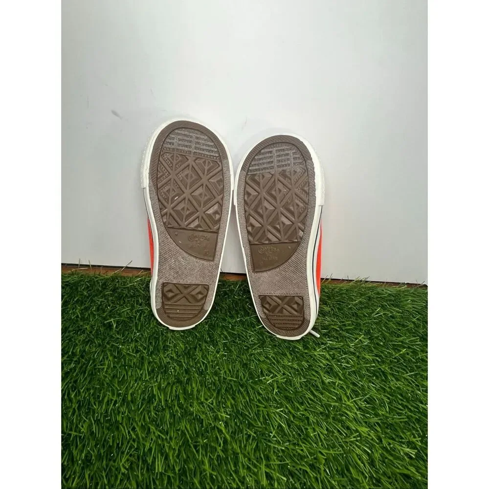 Converse Chuck Taylor All Star Hi Kids Size 10 Orange High Top Sneakers